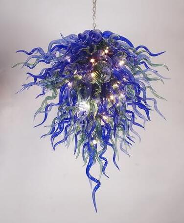 AC 110V-220V Lamps Bulbs Pretty Colorful Murano Chandeliers Large Blown Glass Custom Made LED Pendant Lamp