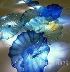 Italy Style Mouth Blown Glass Wall Plates Custom Decorative Murano Glass Art Decor Wall Art for Hotel Decor
