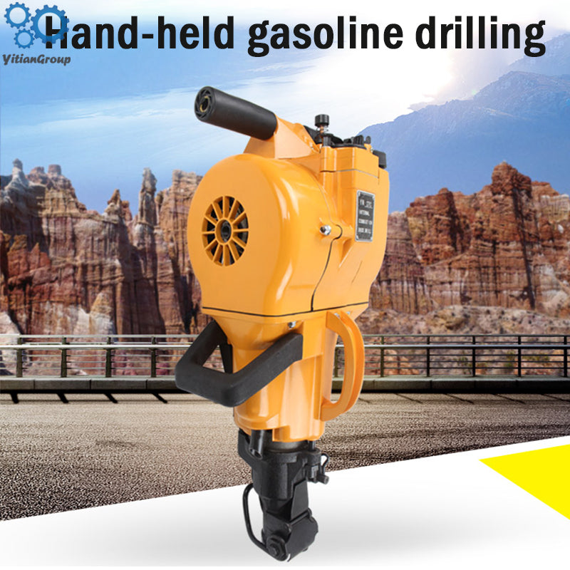 Enhanced version of YN27C internal combustion rock drill crusher