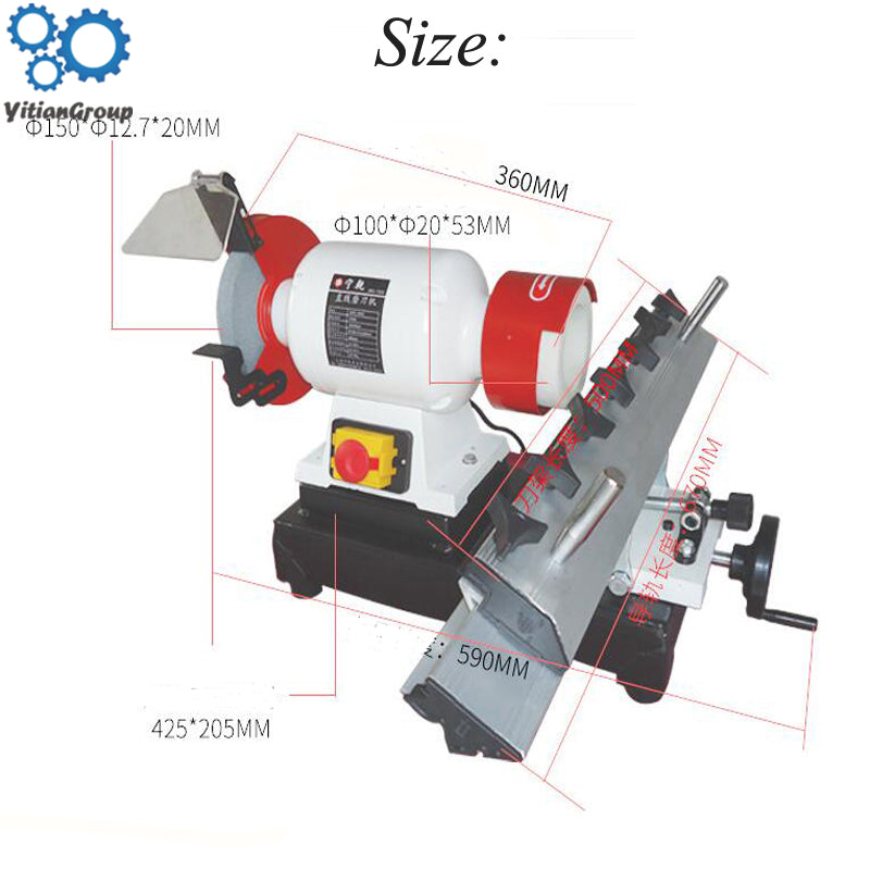 Small Desktop Woodworking Planer Electric Knife Drill Round Tube Milling Machine Multi-function Grinder JBG-1520