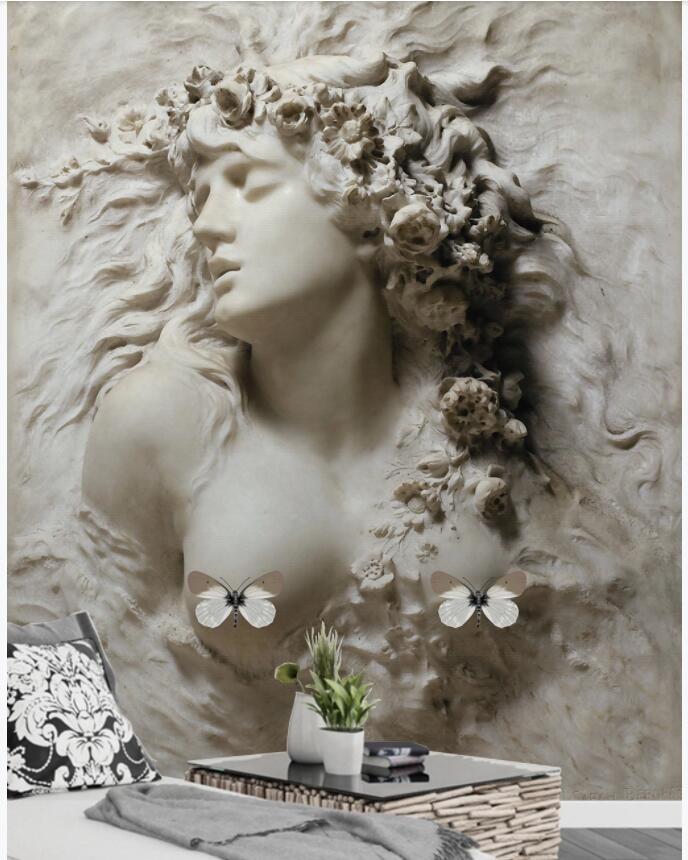 WDBH 3d wallpaper custom photo European embossed beauty butterfly porch home decor living room 3d wall muals wall paper for walls 3 d