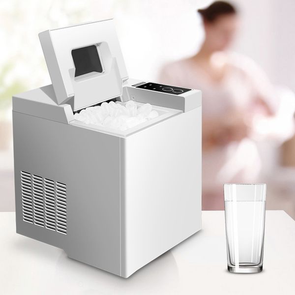 15kgs-24H Small Automatic Ice Maker Household Ice Cube Make Machine For Home Use , Bar , Coffee Shop Commercial 110W