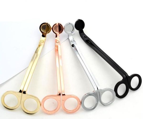 Metal Candle Wick Trimmer Stainless Steel Aromatherapy Candles Scissors Practical Oil Lamp Hook Cutters For Household SN324