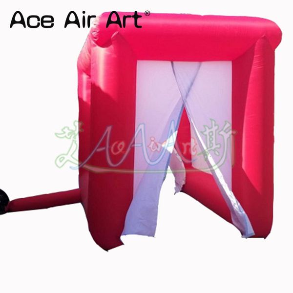 3mLx2mWx2.5mH Rapid Set Up Inflatable Decontamination Sterilizing Shelter Tent Red Tube Disinfection Tunnel Tent On Discount
