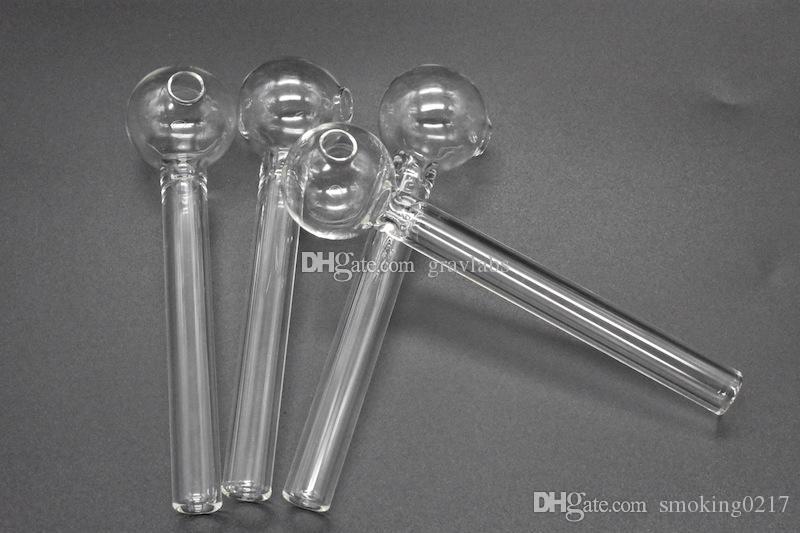 Cheap Glass Oil Burner Pipe tobacco smoking glass Cigarette Filter glass tube oil pipe free shipping