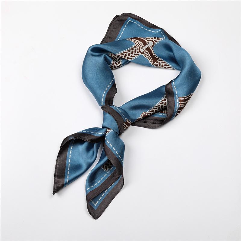 new highquality silky small square scarf imitation scarves spring and autumn winter unique personality silk professional scarf whole