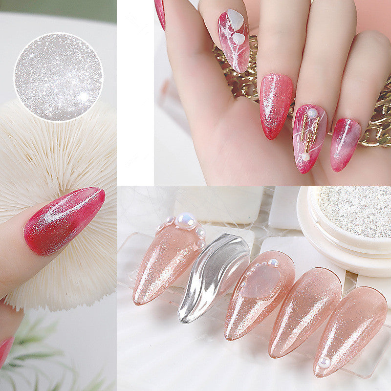 1Box Nail Powder Glitter Nail Dust Manicure Pigment Glitter Nail Art Decoration Accessories I054