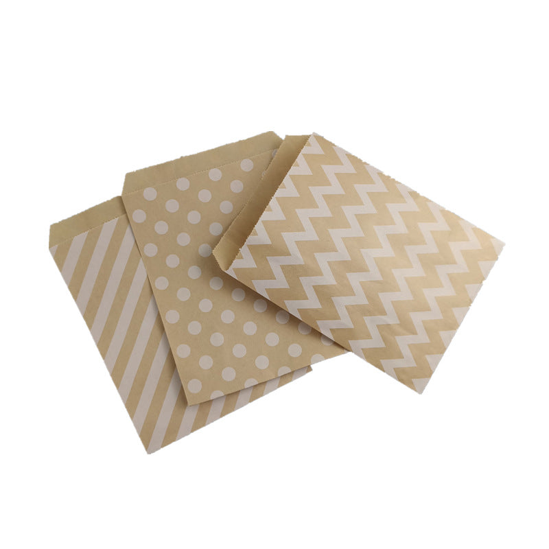 Kraft Paper Bags Decorative Packaging for Candy Cookies Breads Snacks 5 x 7 Inch 122609