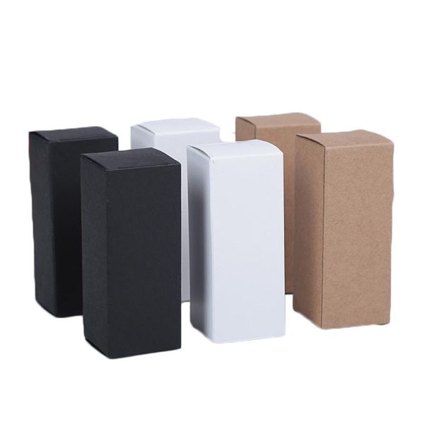 13 Size Essential Oil Bottle Packing Box Lipstick Perfume Cosmetics Gift Box Black White Kraft Paper Cardboard Boxes