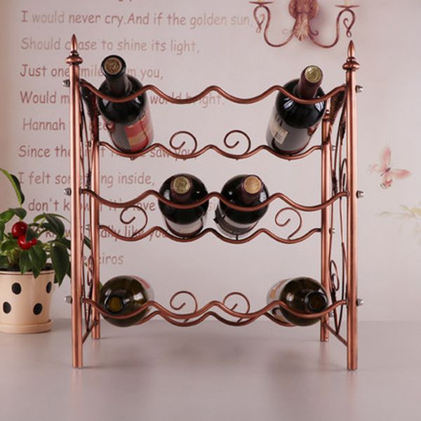 New Upscale multi-bottle wine rack restaurant bar KTV wine cabinet set up a Bali Rocket head wine cabinet