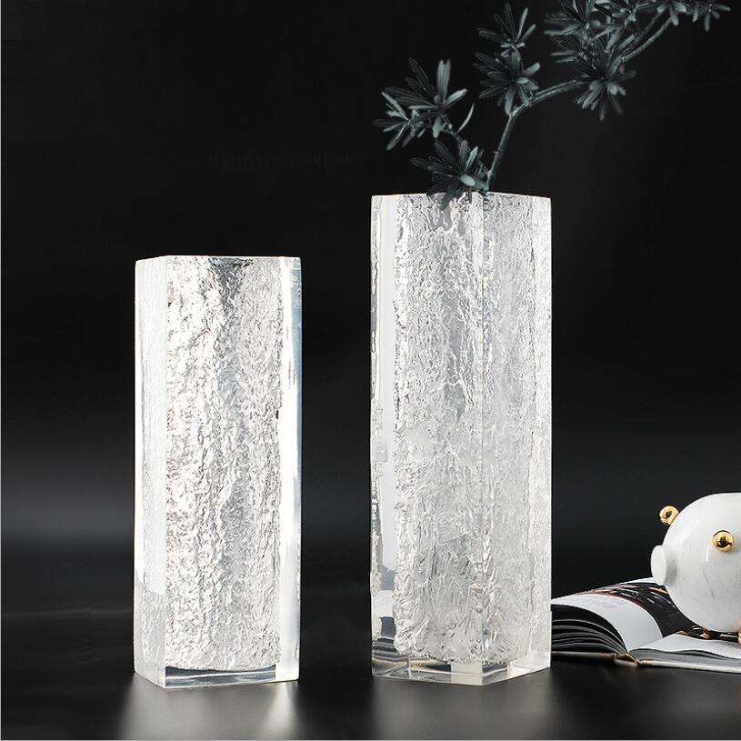 Straight flower arranging Vases implement furnishing articles household soft outfit wedding hotel desktop transparent acrylic vase decorati