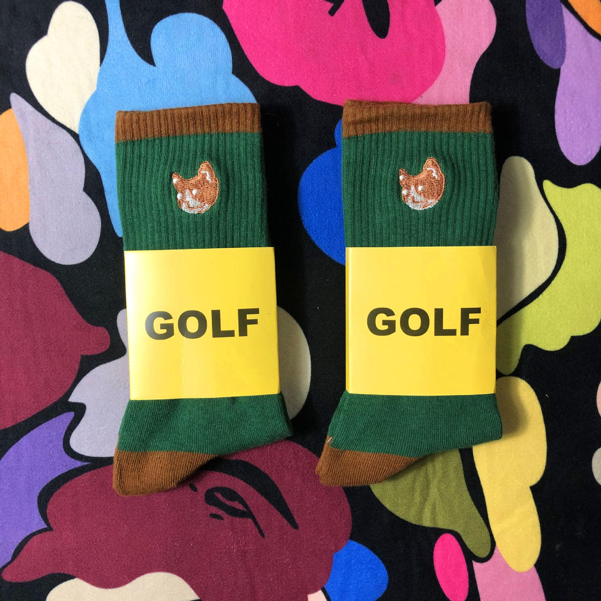 GOLF Cotton Socks Thicken Street Fashion Sports Comfortable Beautiful Socking Autumn Winter Breathable Mid Tube Socks