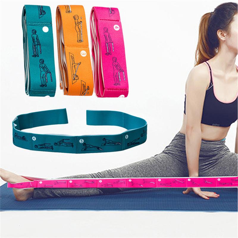 Sports Gymnastics Bodybuilding Stretching Belt Fitness Accessories Yoga Sports Home Gym Nylon Resistance Band Muscle Training