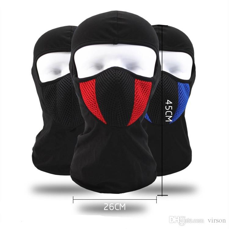 Black Winter Fleece Balaclava Full Face Mask Thermal Warmer Cycling Hood Liner Sports Ski Bike Riding Snowboard Shield Hat Cap