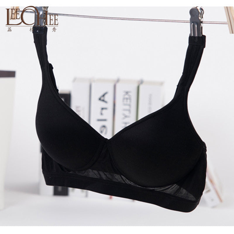 Leechec NLW02 Yoga bra without loop silk Comfortable breathable sweat absorbent vest bra lingerie for ladies