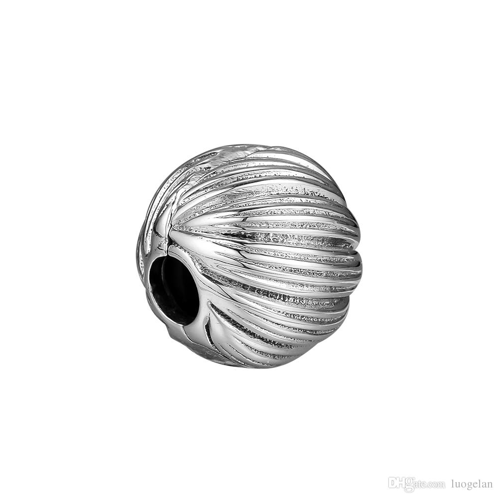 2018 Autumn 925 Sterling Silver Jewelry Seeds of Elegance Clip Charm Beads Fits Pandora Bracelets Necklace For Women Jewelry Making