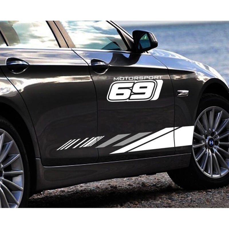 2PCS-Set Car Color Stickers Body Decorative Modified Autos Cover Decals