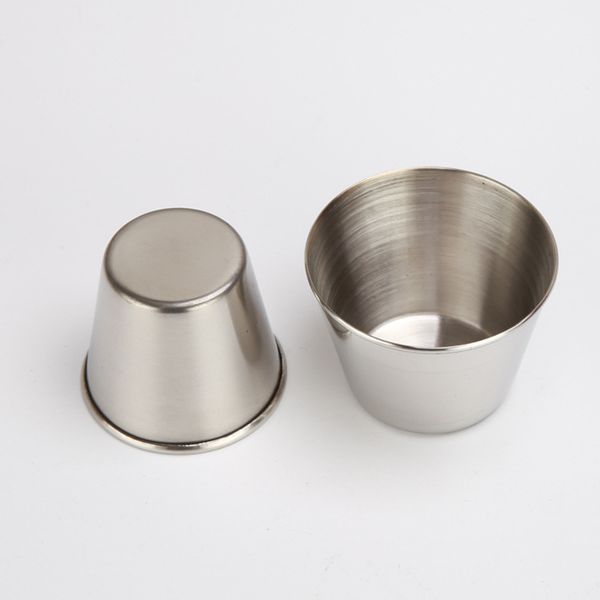 45ml Drinking Glass Stainless Steel Shot Glasses Cups Wine Beer Whiskey Mugs Outdoor Travel Cup
