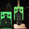 Target Shooting 12&quot;x18&quot; Silhouette Splatter Reactiveb Target Paper Targets Fluorescent Green for Gun or Archery Shooting