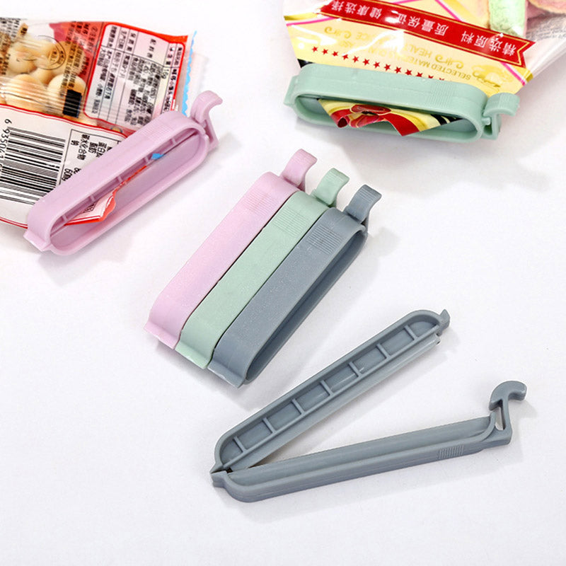12Pcs-set Bag Clips Snack Fresh Food Storage Bag Sealer Kitchen Tool accessories Mini Vacuum Sealer Clamp Food Clip