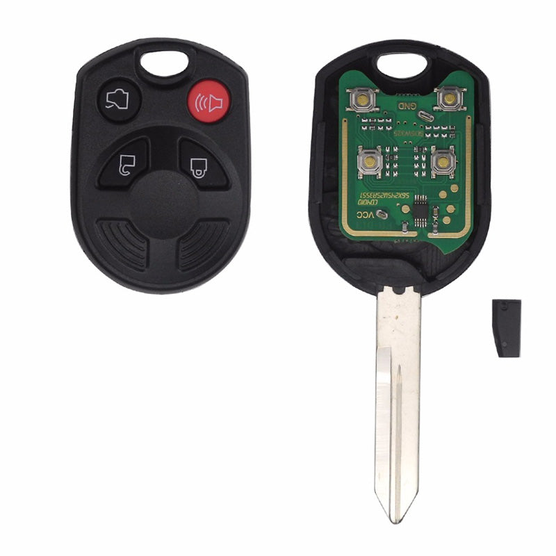4 Buttons Remote ASK 315mhz OUCD6000022 With ID63 Chip 80 Car Key Shell Cover For Ford Escape Keyless Entry Combo