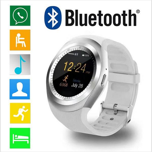 Y1 Smart Watch Reloj Relogio Passometer Smart Wristwatch Supports Phone Call SIM TF Card Sync Fitness Tracker Smart Bracelet For Android