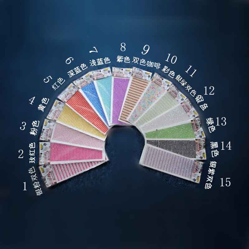 3D Car Diamond Sticker 3mm Auto DIY Decor Mobile PC Crystal Decal