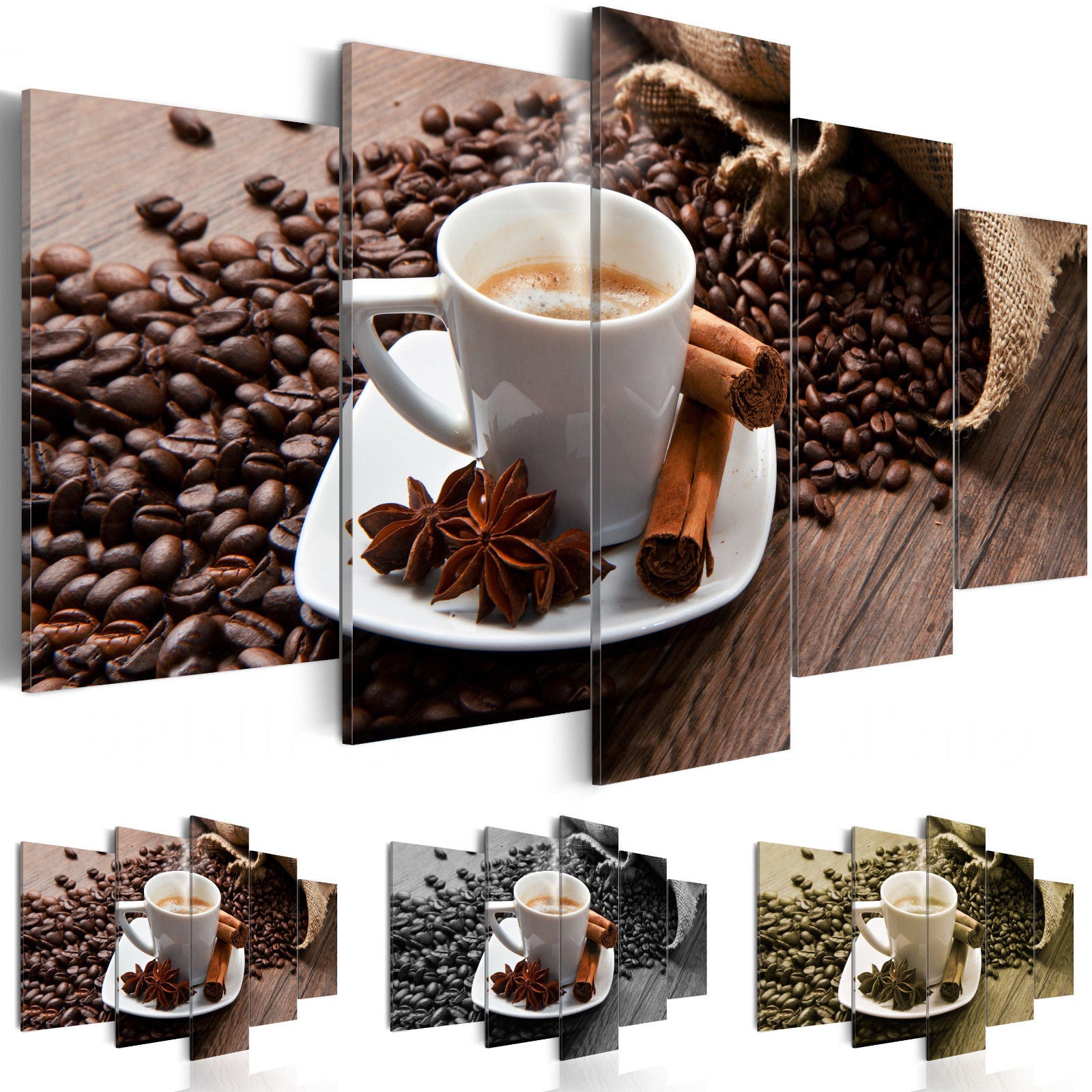 Fashion City Night Building 5 Panels-set Large Hd Picture Canvas Print Painting Artwork Wall Decorative Oil Painting Unframed5 Panels Framel