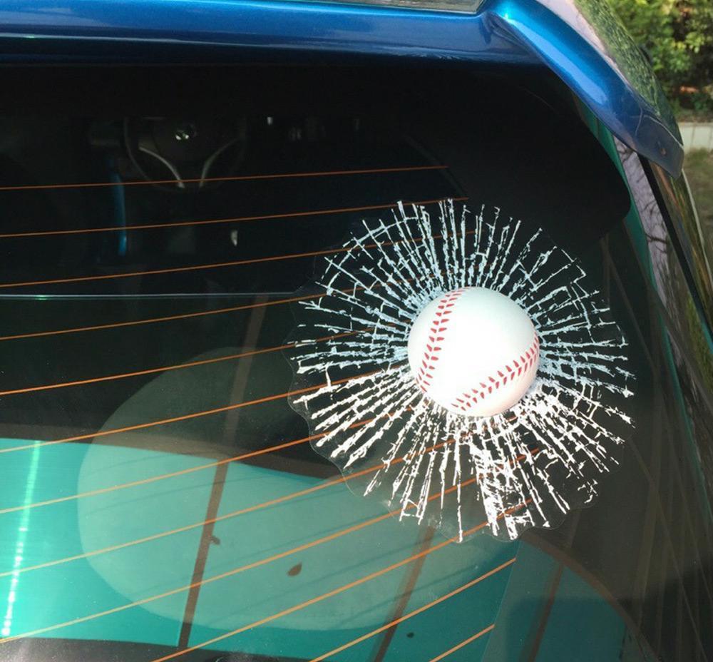 Car Styling Baseball Funny Car Stickers and Decals Tennis Hits Car Window Funny
