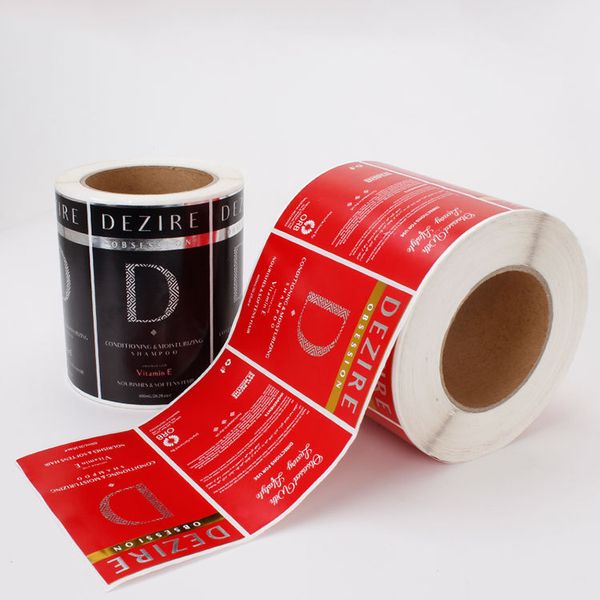 customized cosmetics bottles adhesive label sticker one set package stickers wine labels in gold foil for logo
