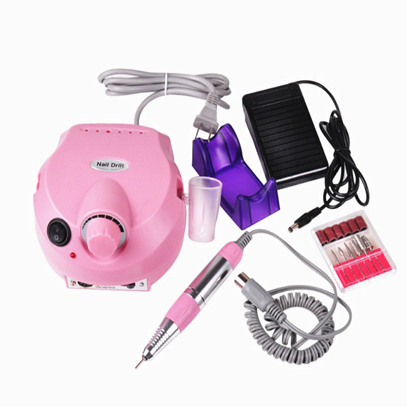 High speed professional electric nail drill electric nail machine drill auxiliary pedicure tool set file bit tool nail