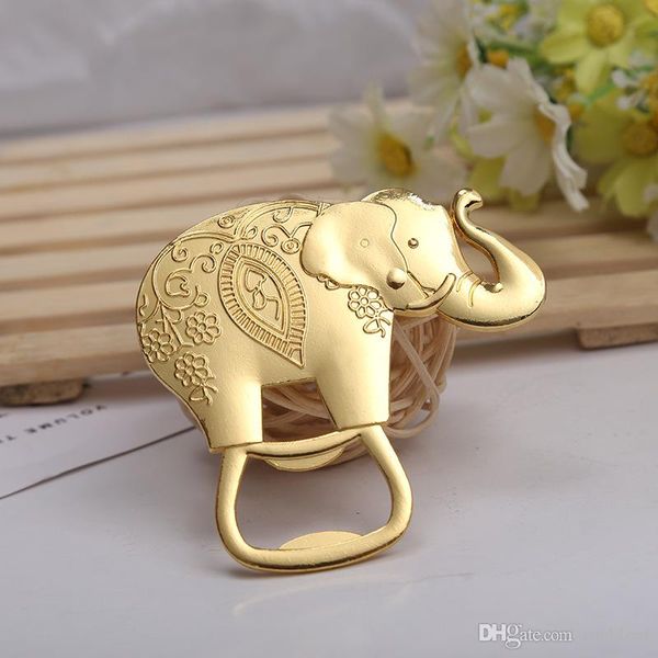 Wholesale DHL Elephant Metal Beer Bottle Opener Personalized Favors and Gifts for Party Supplies Wedding