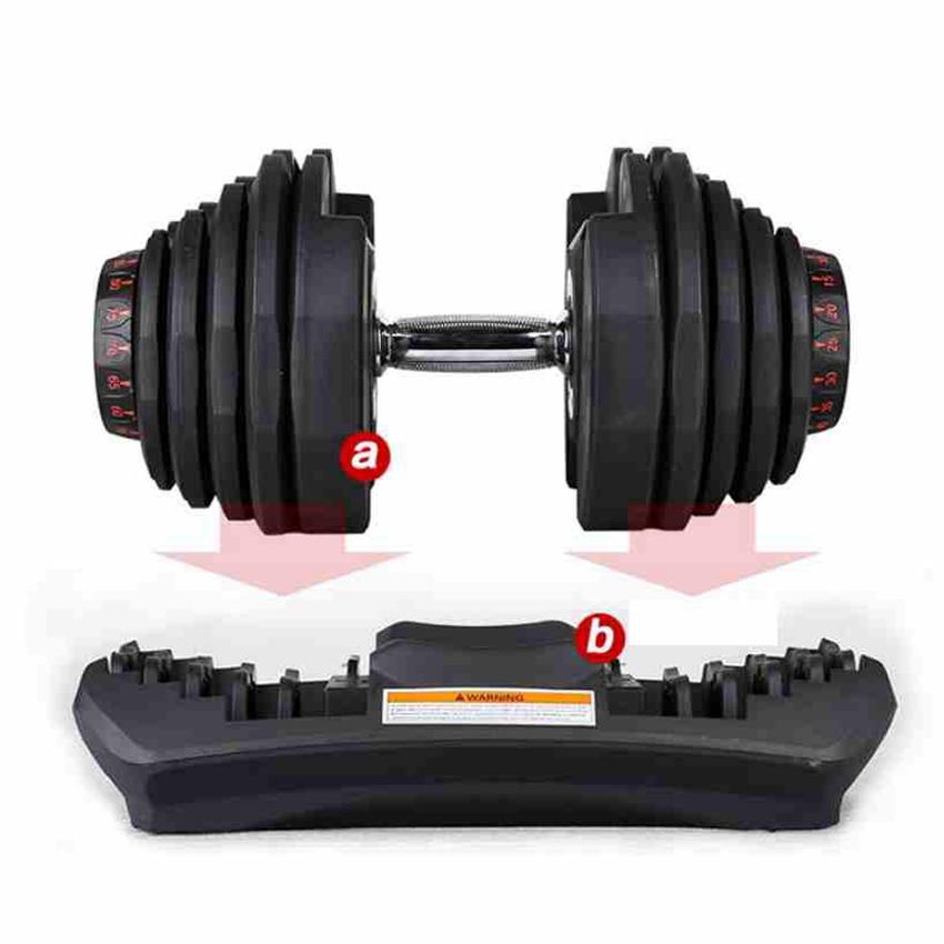DHL Shipping Adjustable Dumbbell 10-90lbs Fitness Workouts Dumbbells Weights Build Your Muscles Outdoor Sports Fitness Equipment