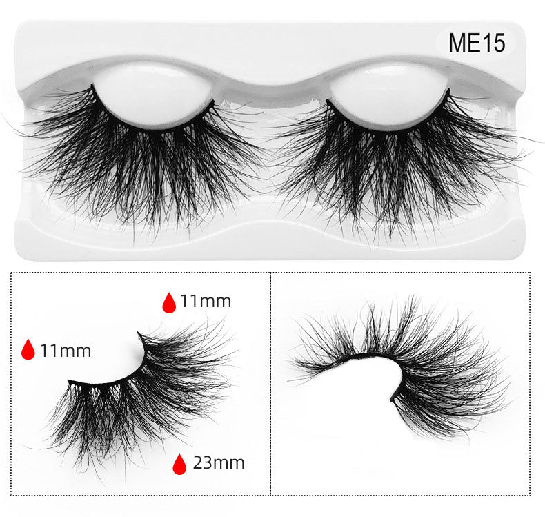 Curly messy 25mm mink false eyelashes thick long super soft fake lashes mink hair eye makeup accessory 20 models availabel DHL Free