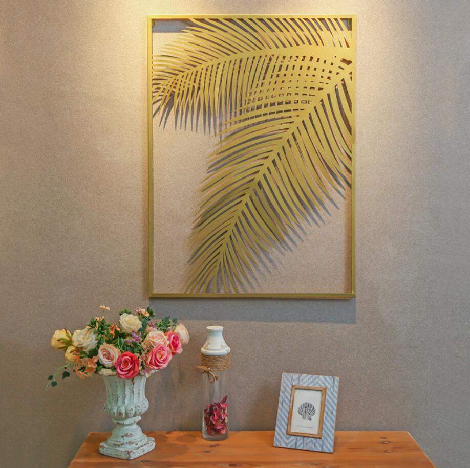 Iron wall hanging porch household Novelty Items pendant creative modern simple light luxury decoration