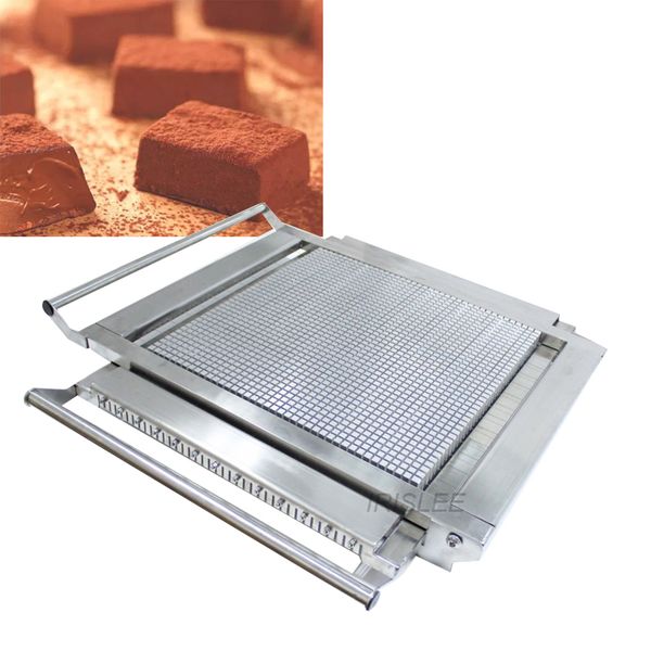 Selling double arm manual chocolate cutter-cheese cake guitar dicing machine-small square chocolate cutting equipment
