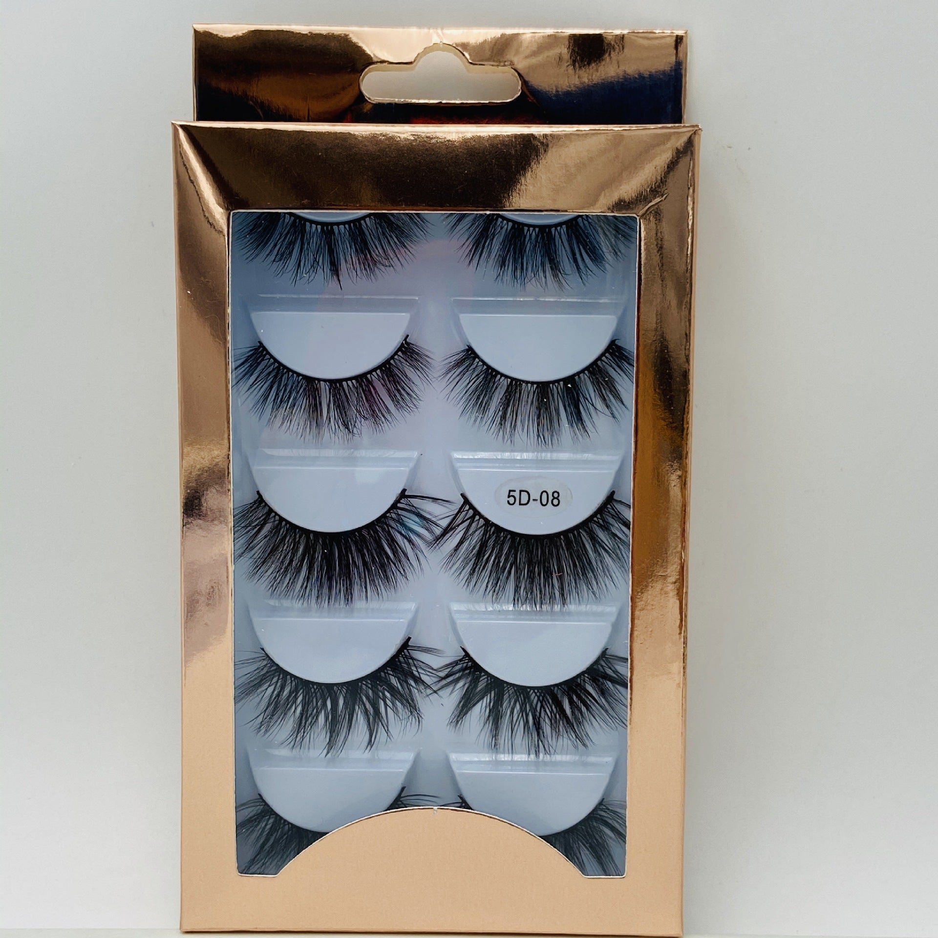 Mink fur hair false eyelashes 5 pairs set thick natural long fake lashes mink eye makeup soft & vivid eyelashes extensions DHL Free