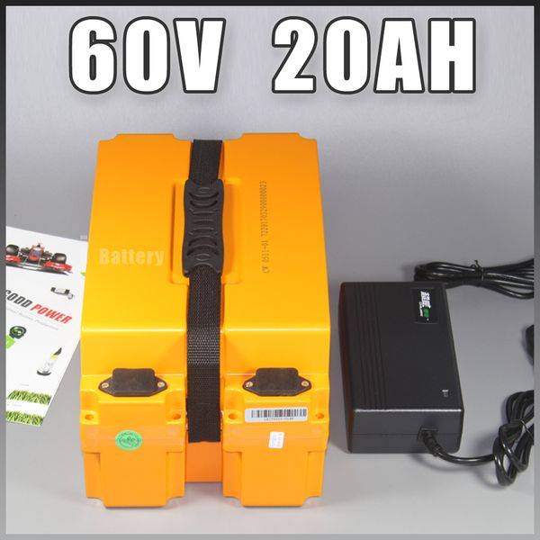 60V scooter Electric motorcycle bicycle Battery 20AH Li-iom battery 1000W Lithium pack
