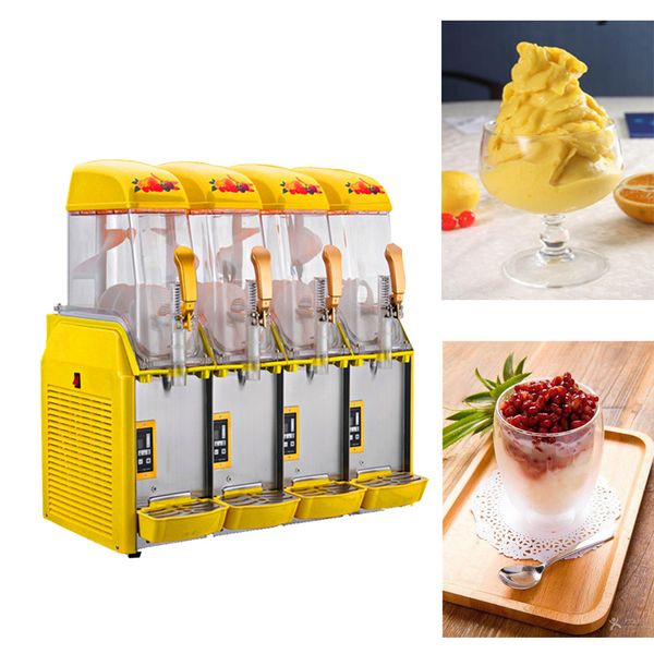 Double Tanks 6L*4 Stainless Steell Snow Melting Machine 220V Ice Cream Maker Cold Drinking Dispenser
