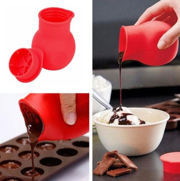 Chocolate Melting Pot Mould Butter Sauce Milk Baking Silicone Pouring Cup for Kitchen Cooking Tools SN4592