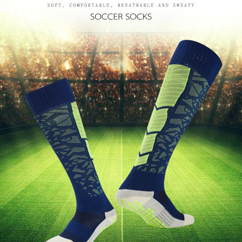 Colorful soccer socks anti-slip wear-resistant football socks padded towel bottom dispensing sock comfortable long tube sports socks