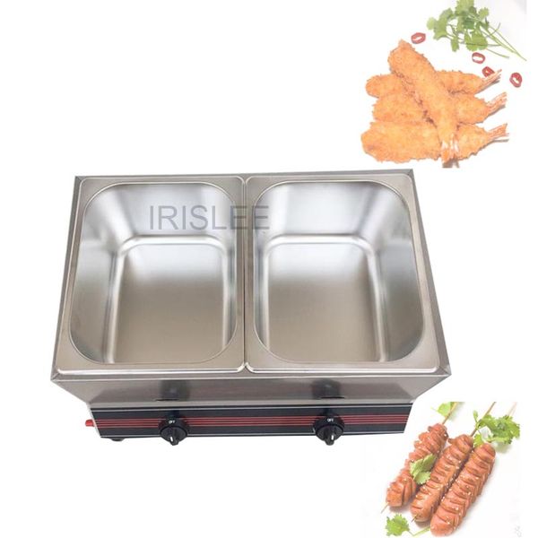 IRISLEE Commercial gas Fryer Stainless steel Deep fryer Single tank French-Chicken fries fryer Restaurant-Kitchen equipment
