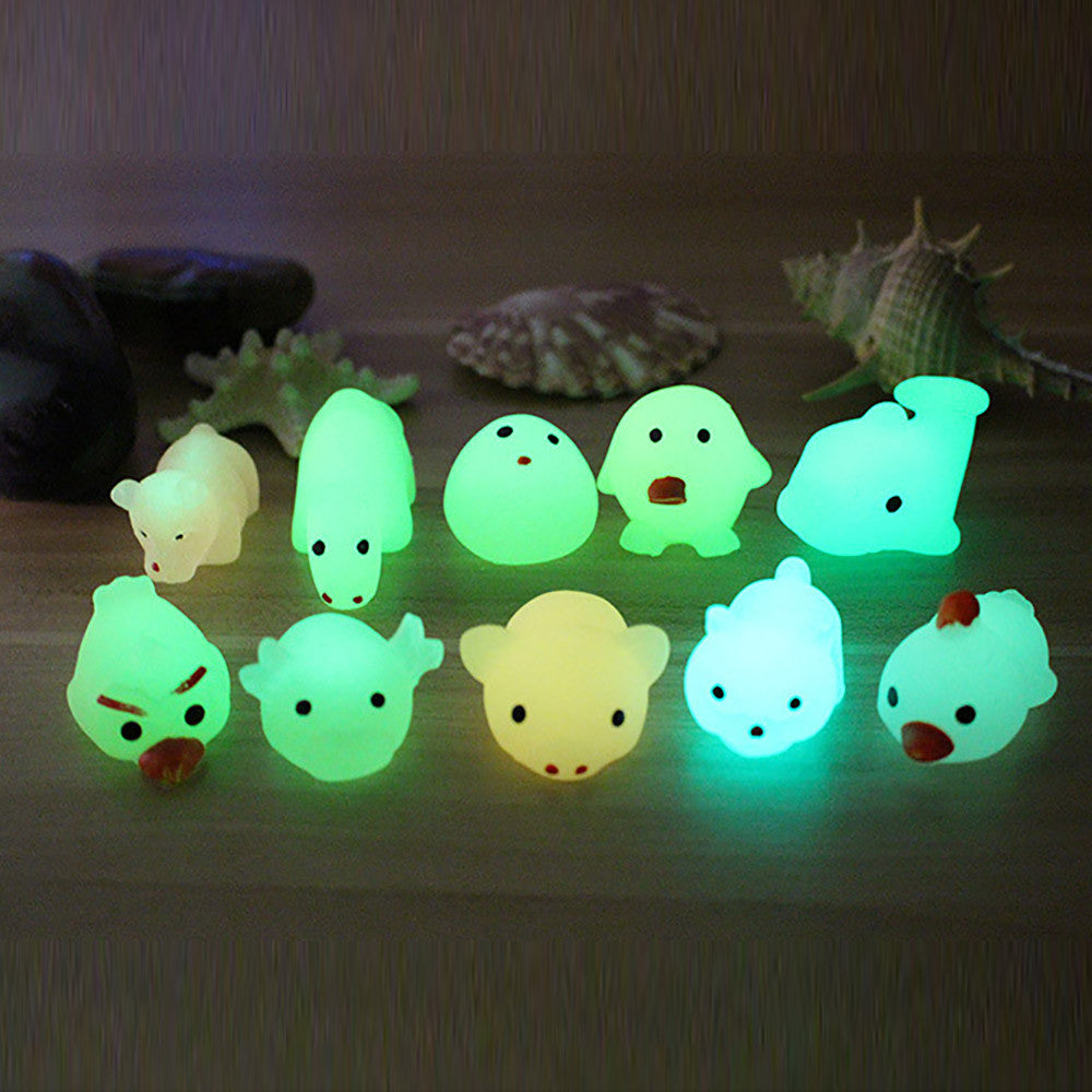 Cute Luminous Mochi Squeeze Toys Squishy Antistress Funny Gadgets Squishies Anti Stress Interesting Toys For Children