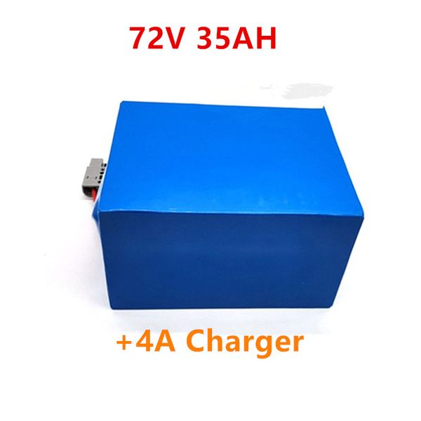 72V 35ah E bike tricycle motorcycle lead-acid refit Electric Bicycle Battery Lithium Pack 3000W 5000W with 4A charger