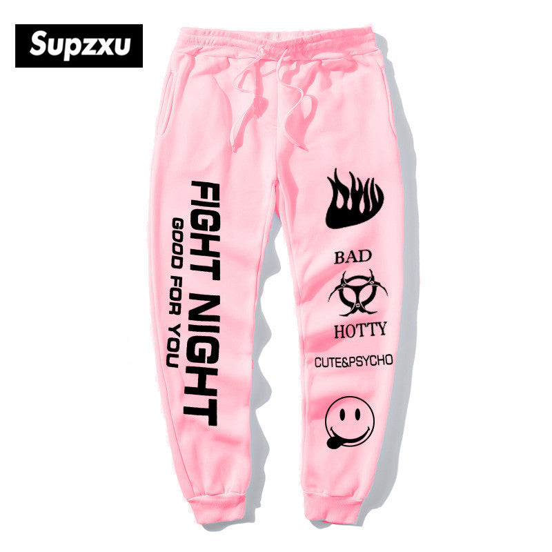 Juice Wrld&#039;s famous logo printing ladies sweatpants high quality sweatpants fashionable and fashionable comfortable casual pants