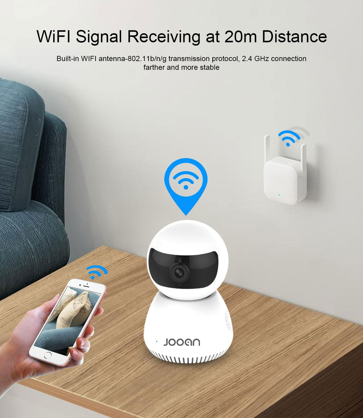 1080P Wireless Camera Wifi Remote Monitor Mobile Phone Remote Home Multifunctional Surveillance Camera-