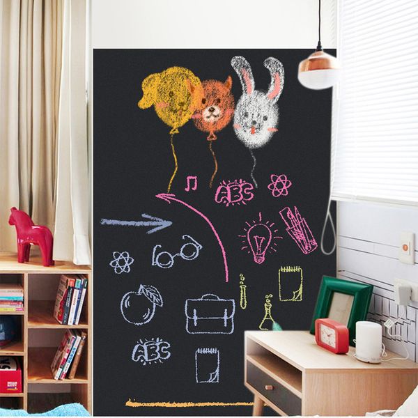 BlackboardWall Sticker Whiteboard Sticker Chalk Board Self-adhesive Writing Blackboard Removable Wall Decal For Office School Ho