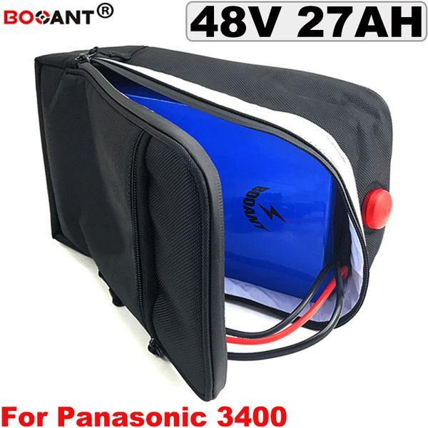 13S 48V E-bike Lithium Battery pack 27AH For Bafang BBSHD 800W 1200W 1800W Motor Electric bike Free Shipping