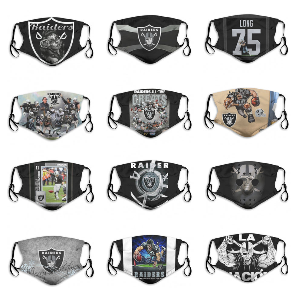 2020 New Luxury Designer 5 Layer Dust Face Masks Men and Women Fashion Boys Football Rugby Auckland Raiders Printed Reusable Mask PM2.5