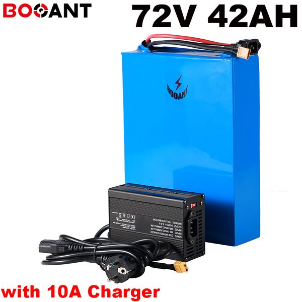 Powerful E-bike battery 72V 40AH 5000W electric bike lithium 20S 72v 3000w for original SANYO 18650 cell + 10A Charger